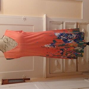 NWT Made with Love peach sleeveless dress Sz M